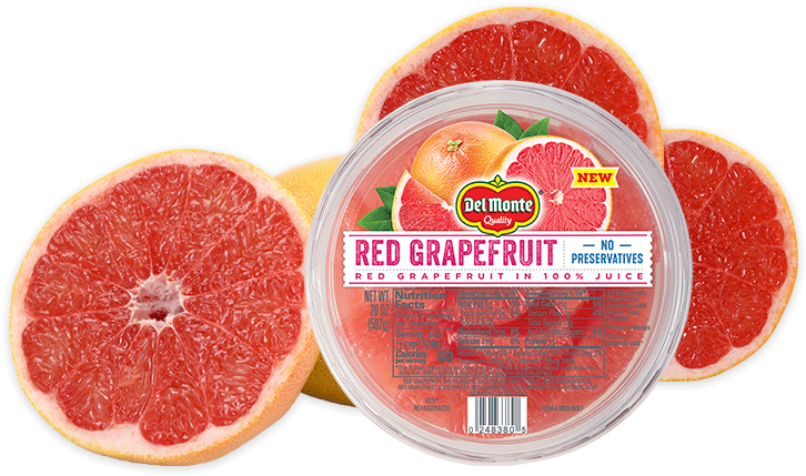 Del Monte Red Grapefruit Packaging PNG