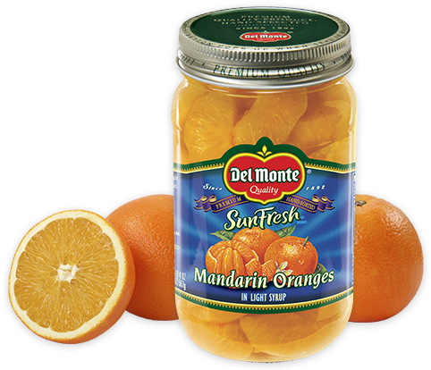 Del Monte Sunfresh Mandarin Oranges Jar PNG