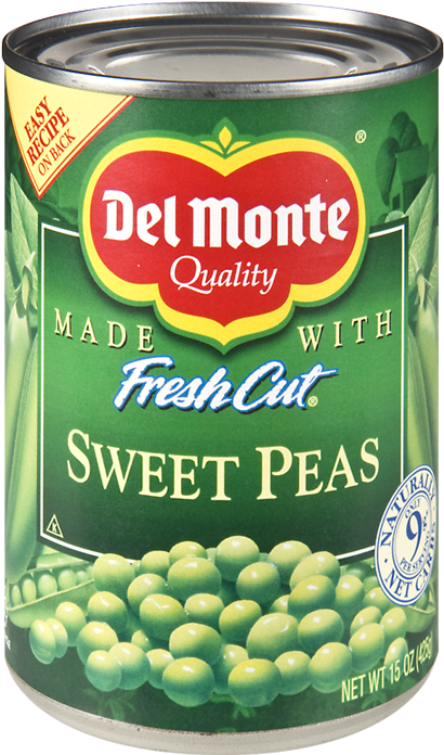 Del Monte Sweet Peas Can PNG