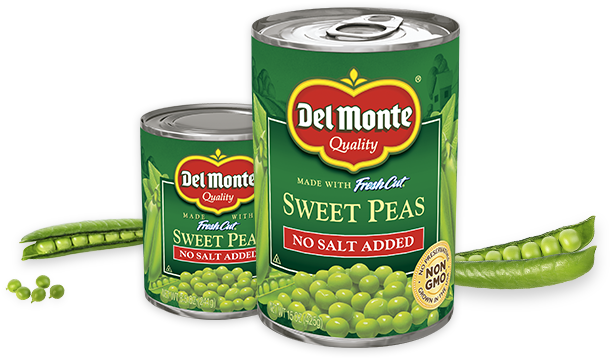 Del Monte Sweet Peas Cans PNG