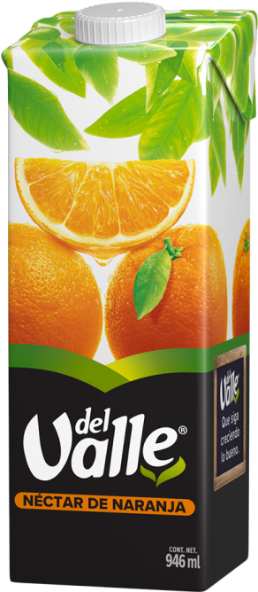 Del Valle Orange Nectar Juice Pack946ml PNG
