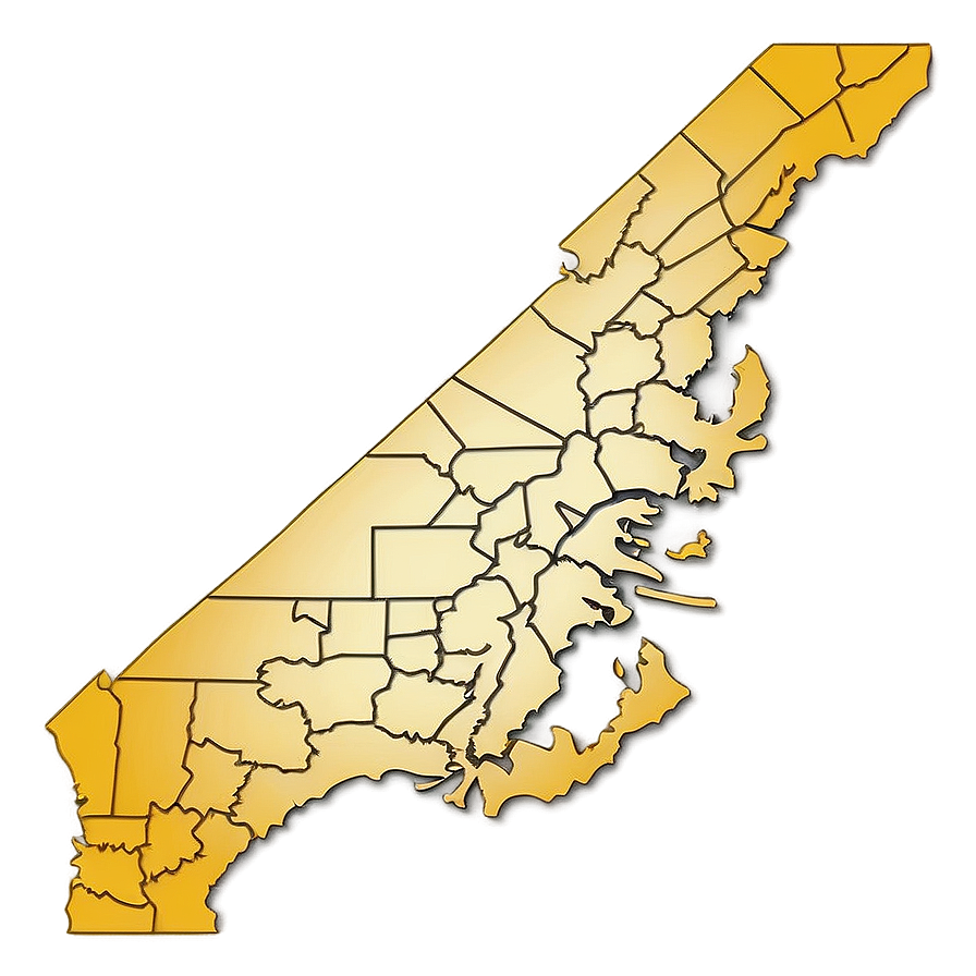 Delaware Map Png Ams40 PNG