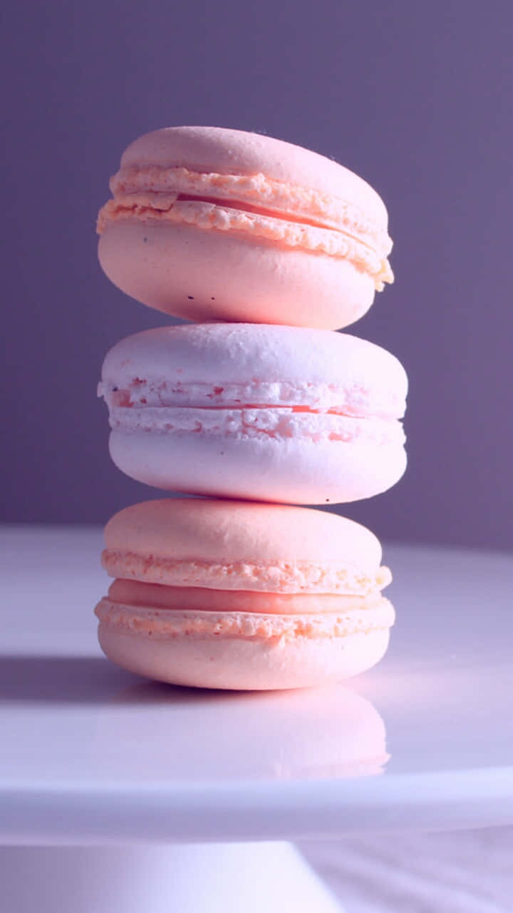 Delectable Assortment Of Colorful Macarons