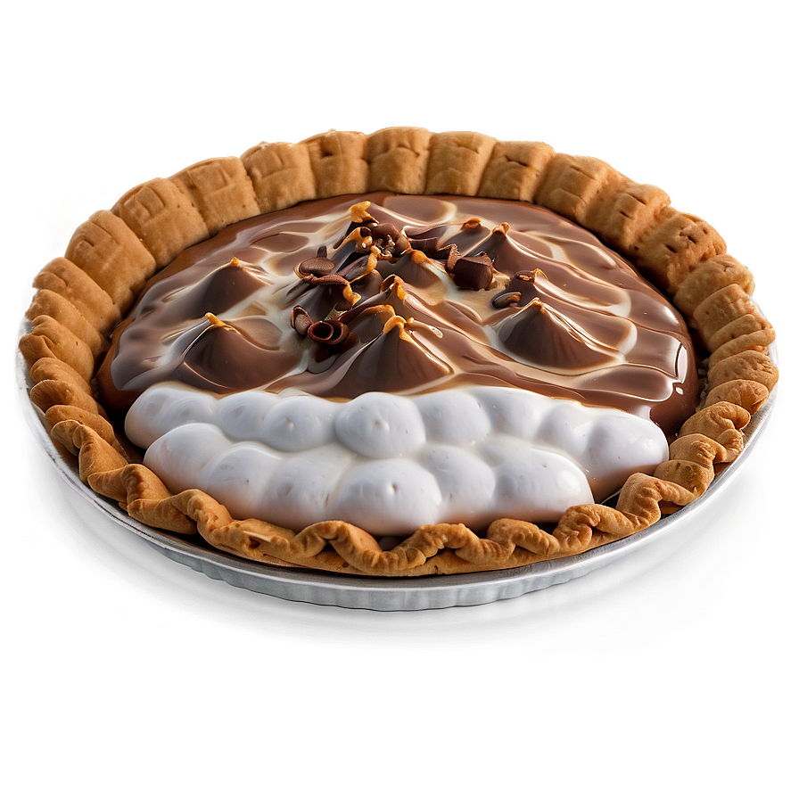 Delectable S'mores Pie Png 05232024 PNG