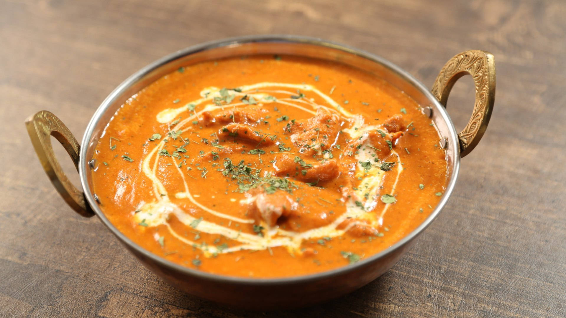 Delectable Shot Of Butter Chicken Wallpaper