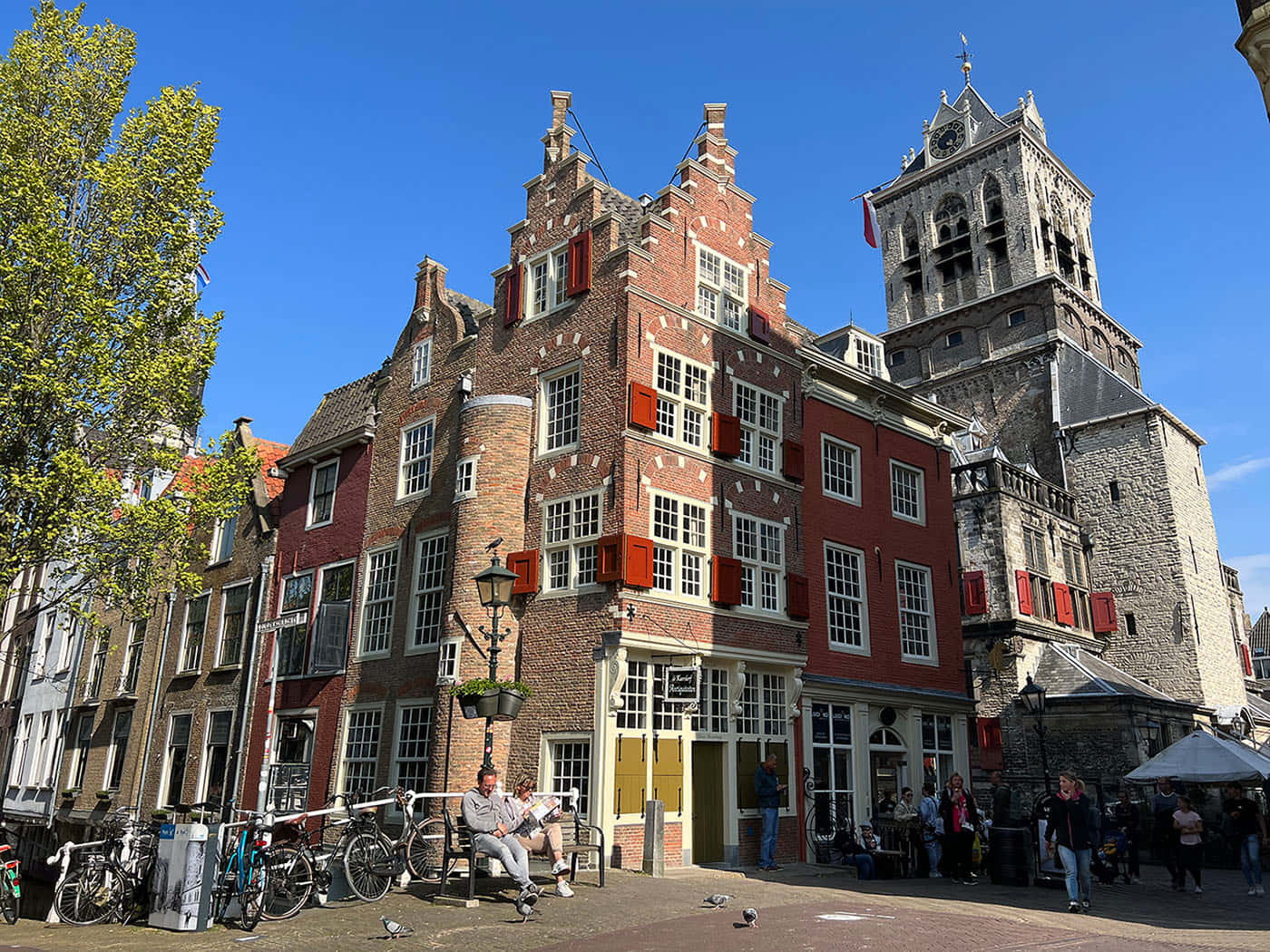 Delft Historisk Arkitektur Og Tårn Bakgrunnsbildet