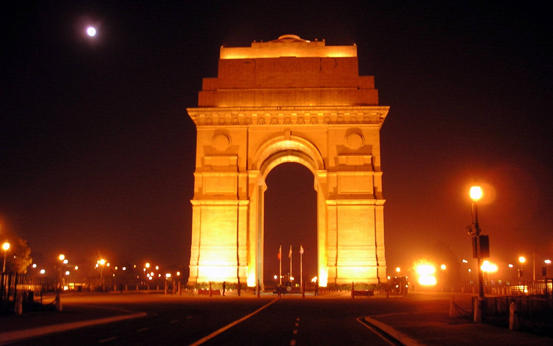 Delhi India Gate Night Picture