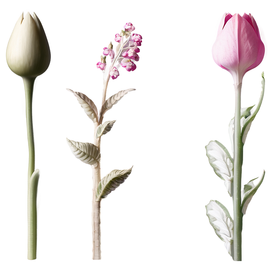 Delicate Flower Stem Png Ggb PNG