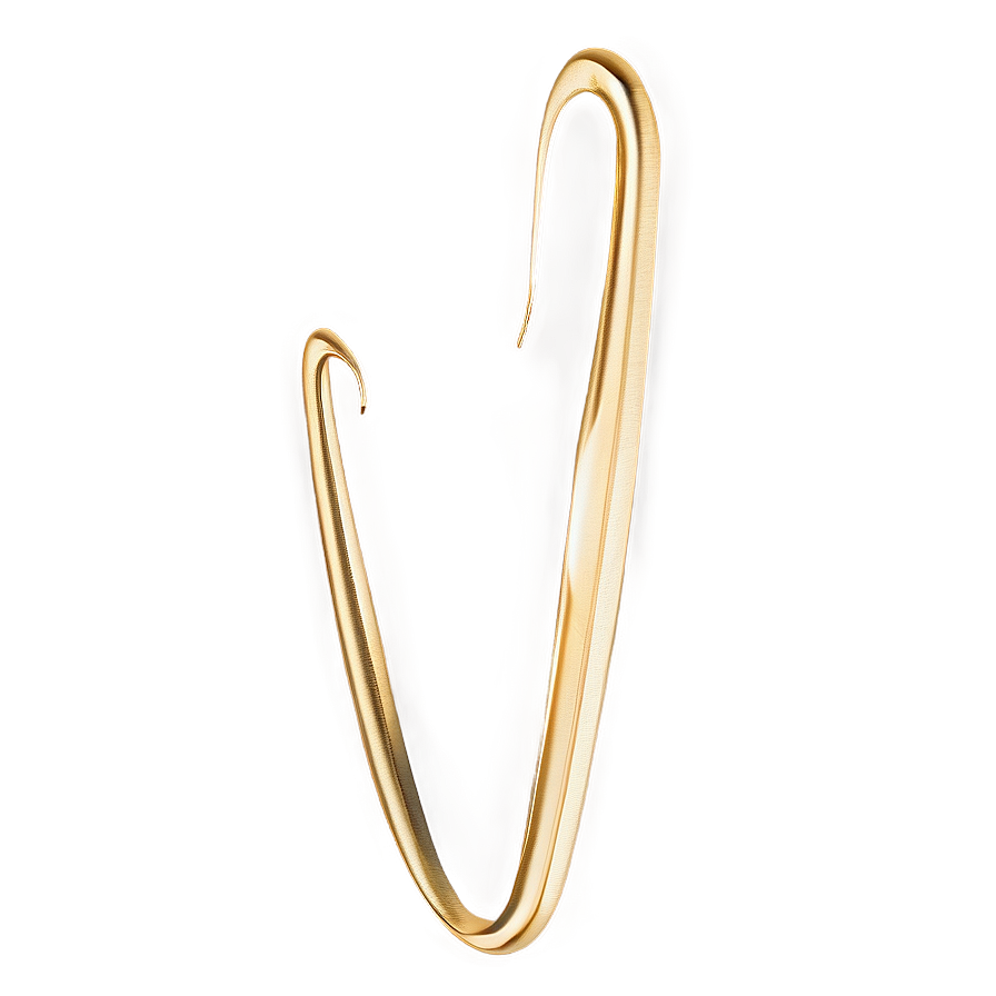 Delicate Golden Line Stroke Png 06262024 PNG