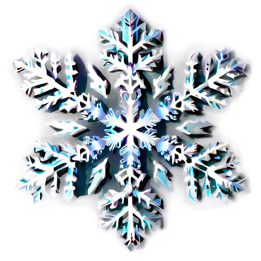 Delicate Snowflake Silhouette Png 05252024 PNG