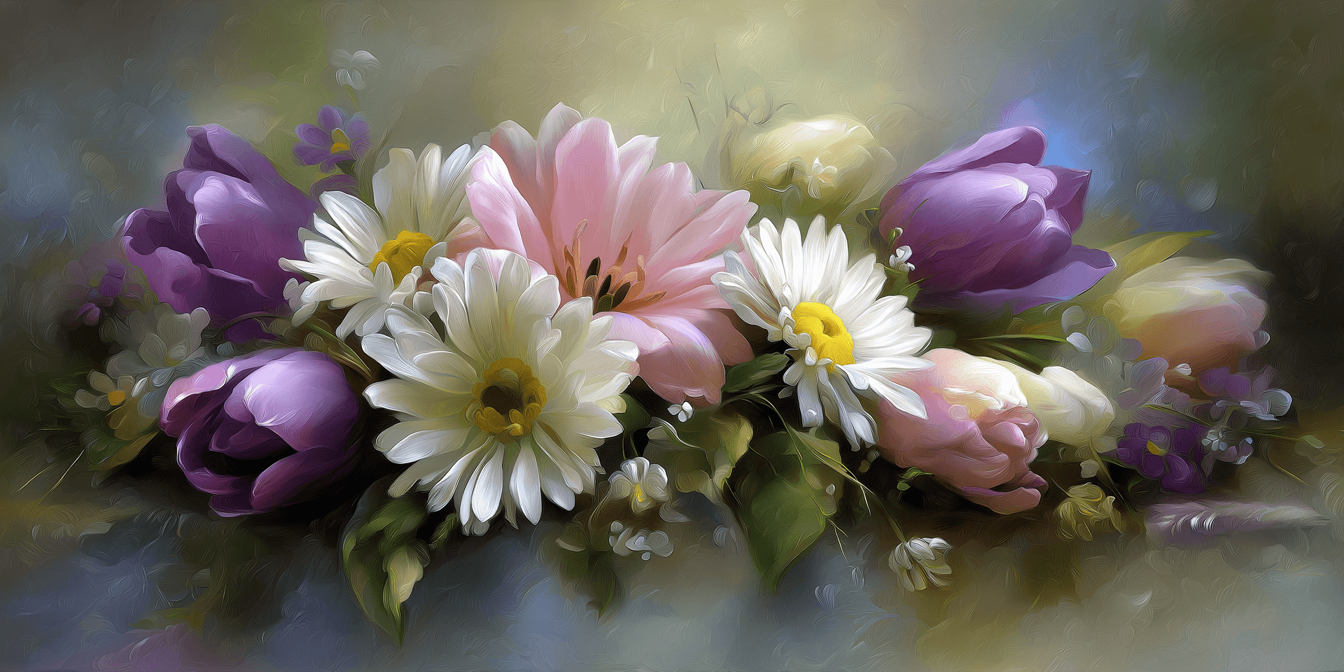 Delicate Spring Bouquet Wallpaper