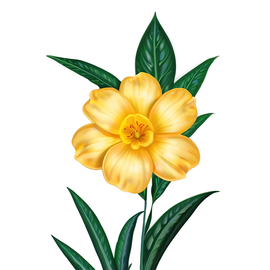 Delicate Yellow Flowers Png 06122024 PNG