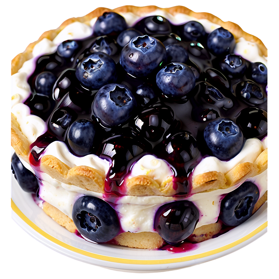 Delicious Blueberry Pie Png Hyc34 PNG