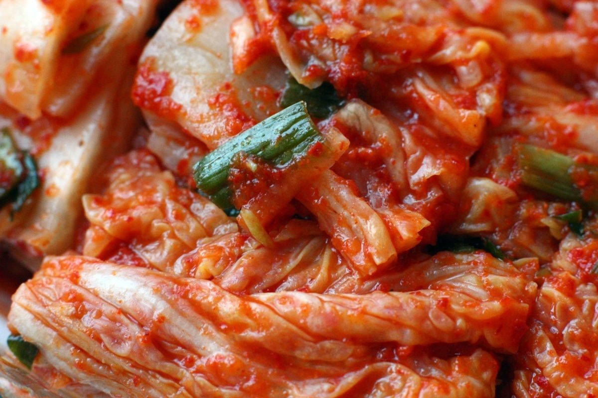 Delectable Showcase of Freshly Made Kimchi Wallpaper
