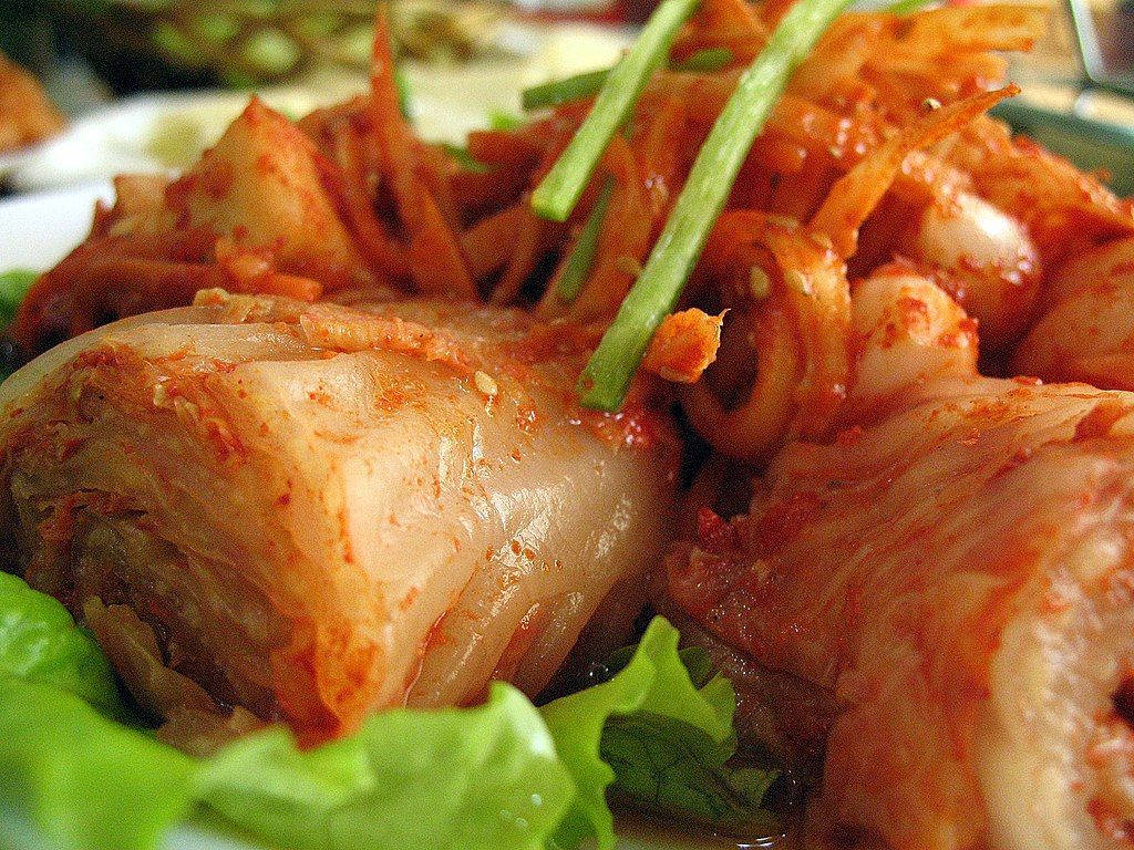 Lækker kimchi med chilipulver Wallpaper