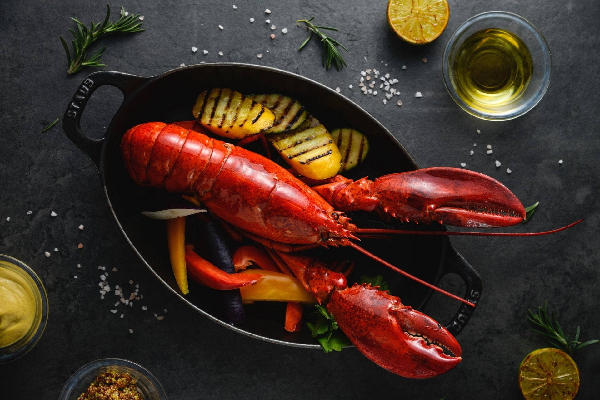 Delicious Lobster On A Pan