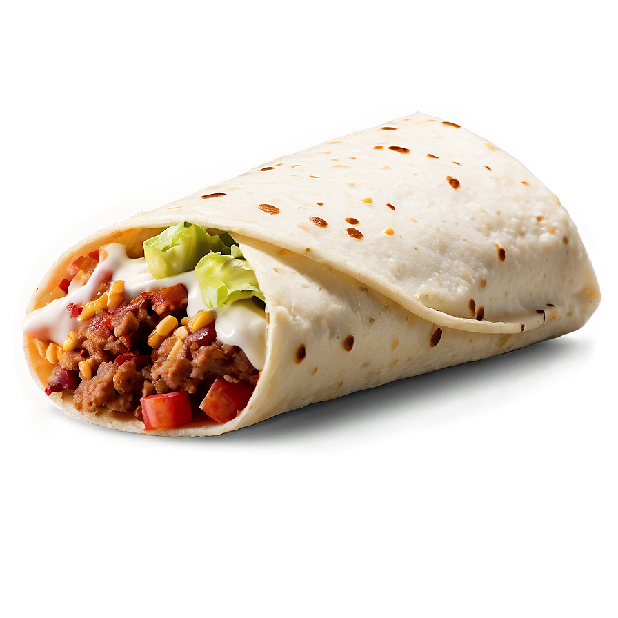 Delicious Mexican Burrito Png Mwe89 PNG