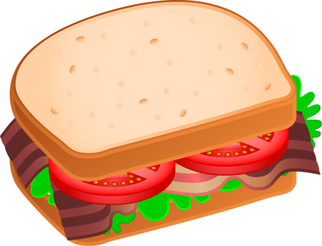 Delicious Sandwich Clipart PNG