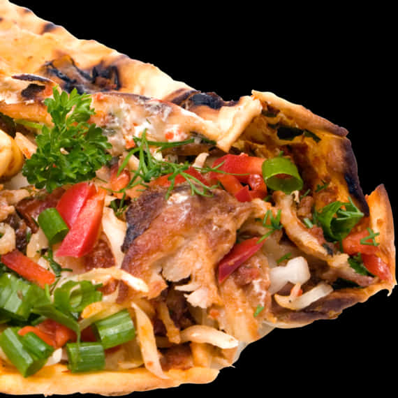 Delicious Shawarma Closeup PNG