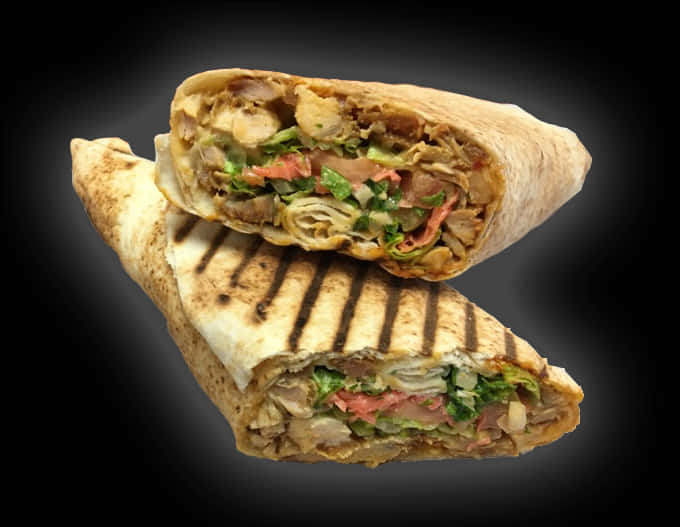 Delicious Shawarma Wrap PNG