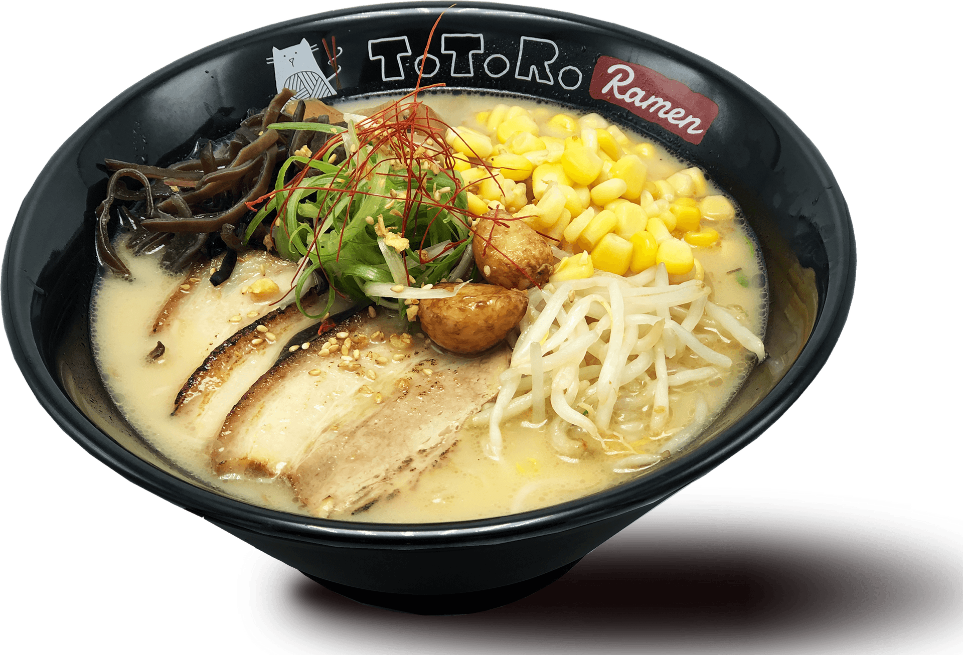 Delicious Tonkotsu Ramen Bowl PNG