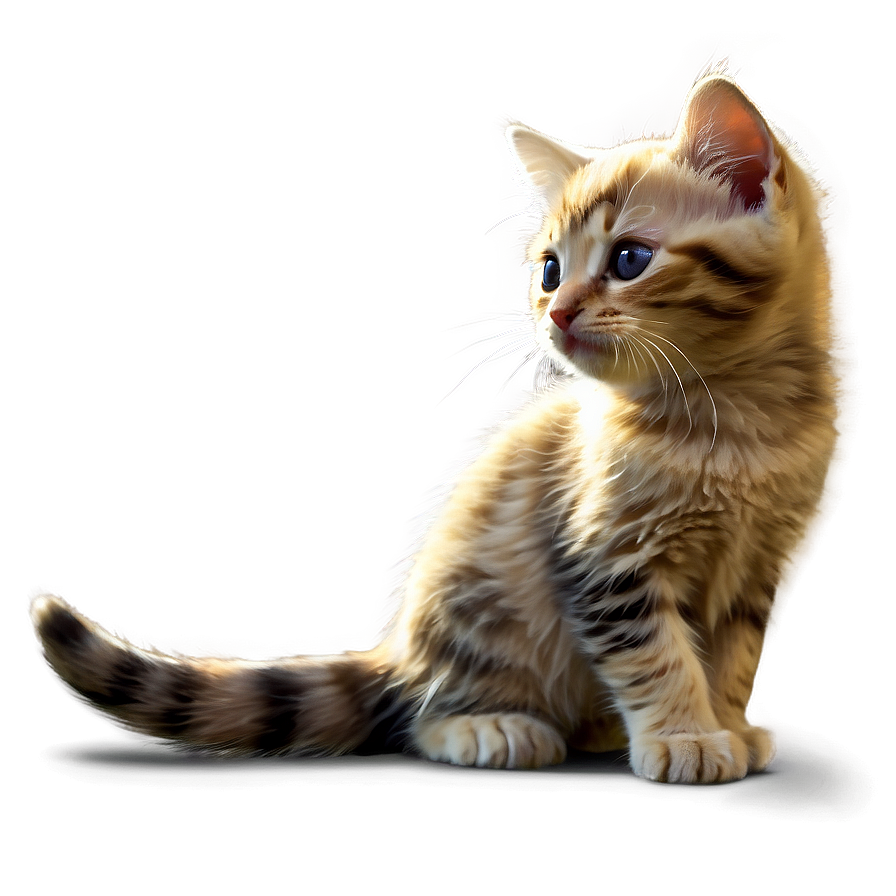 Delightful Kitten Tail Png Equ PNG