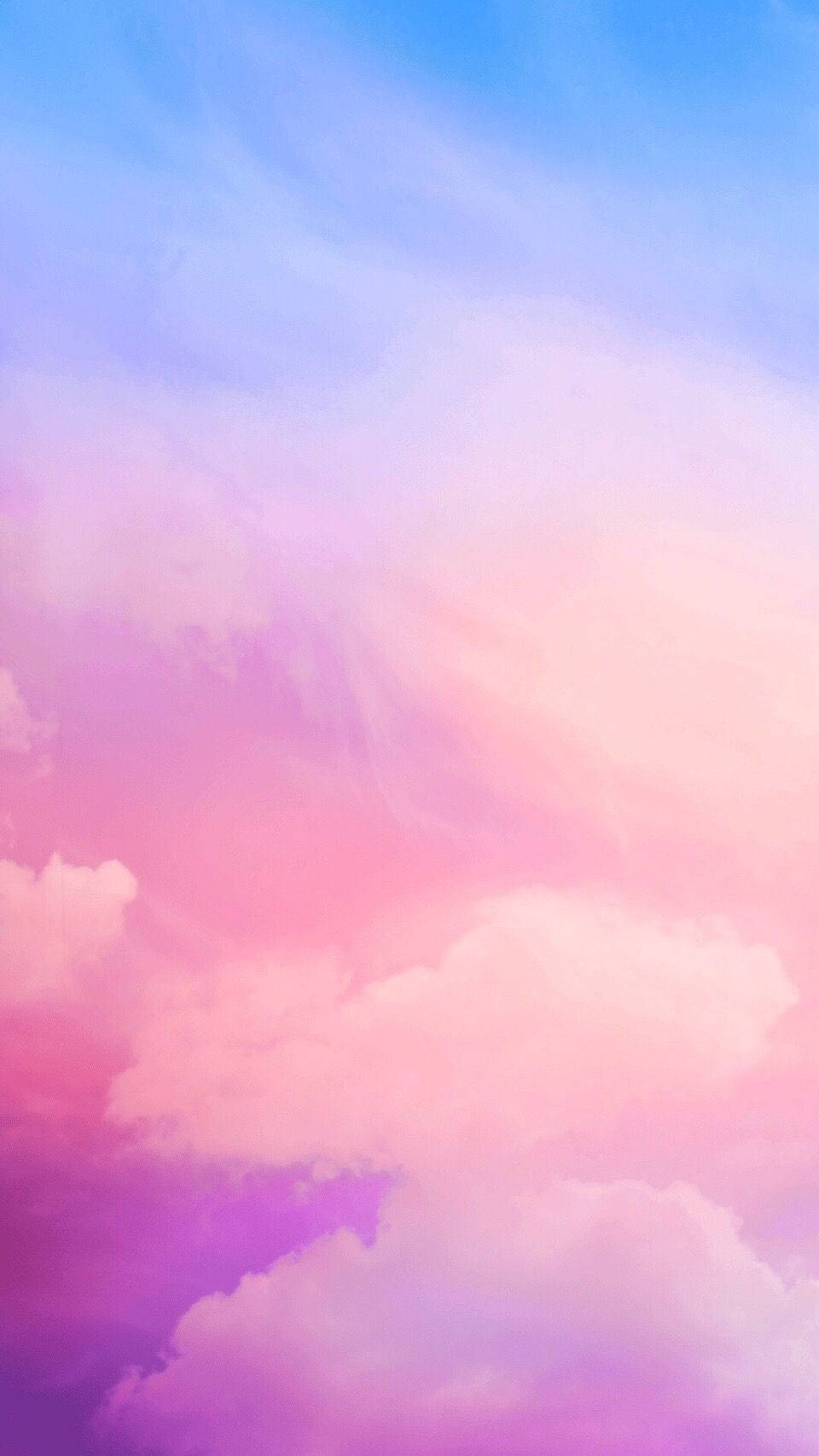 Delightful Pink Cloud Over Serene Sky Wallpaper