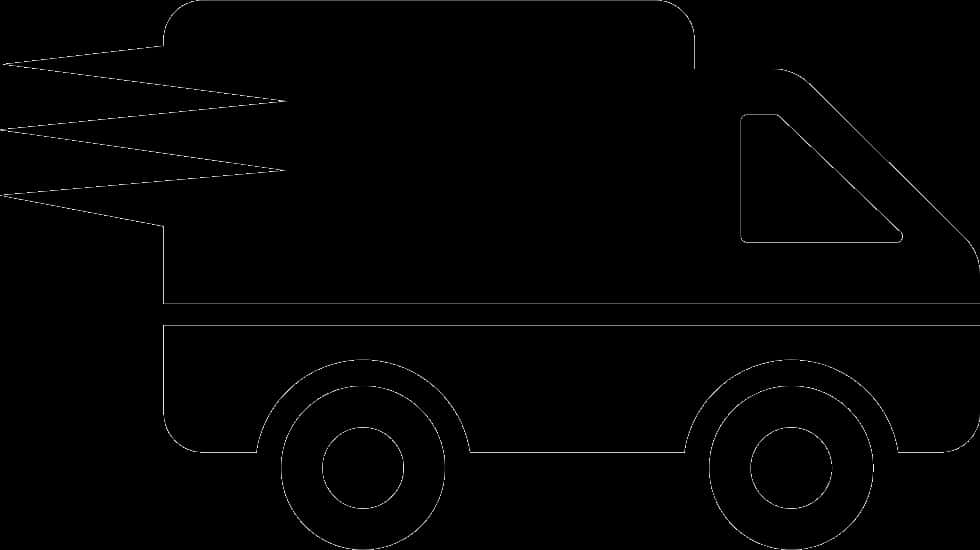 Delivery Truck Silhouette PNG