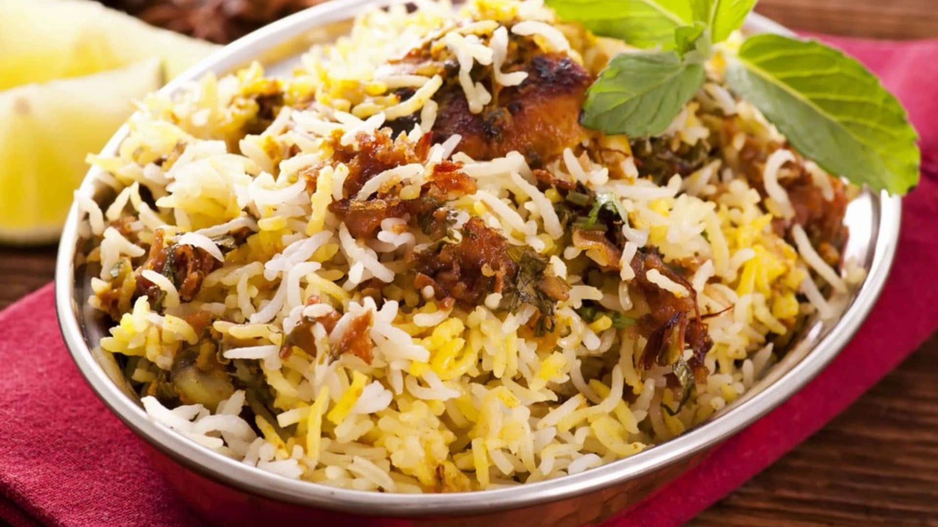 Deliziosoe Aromatico Piatto Di Biryani