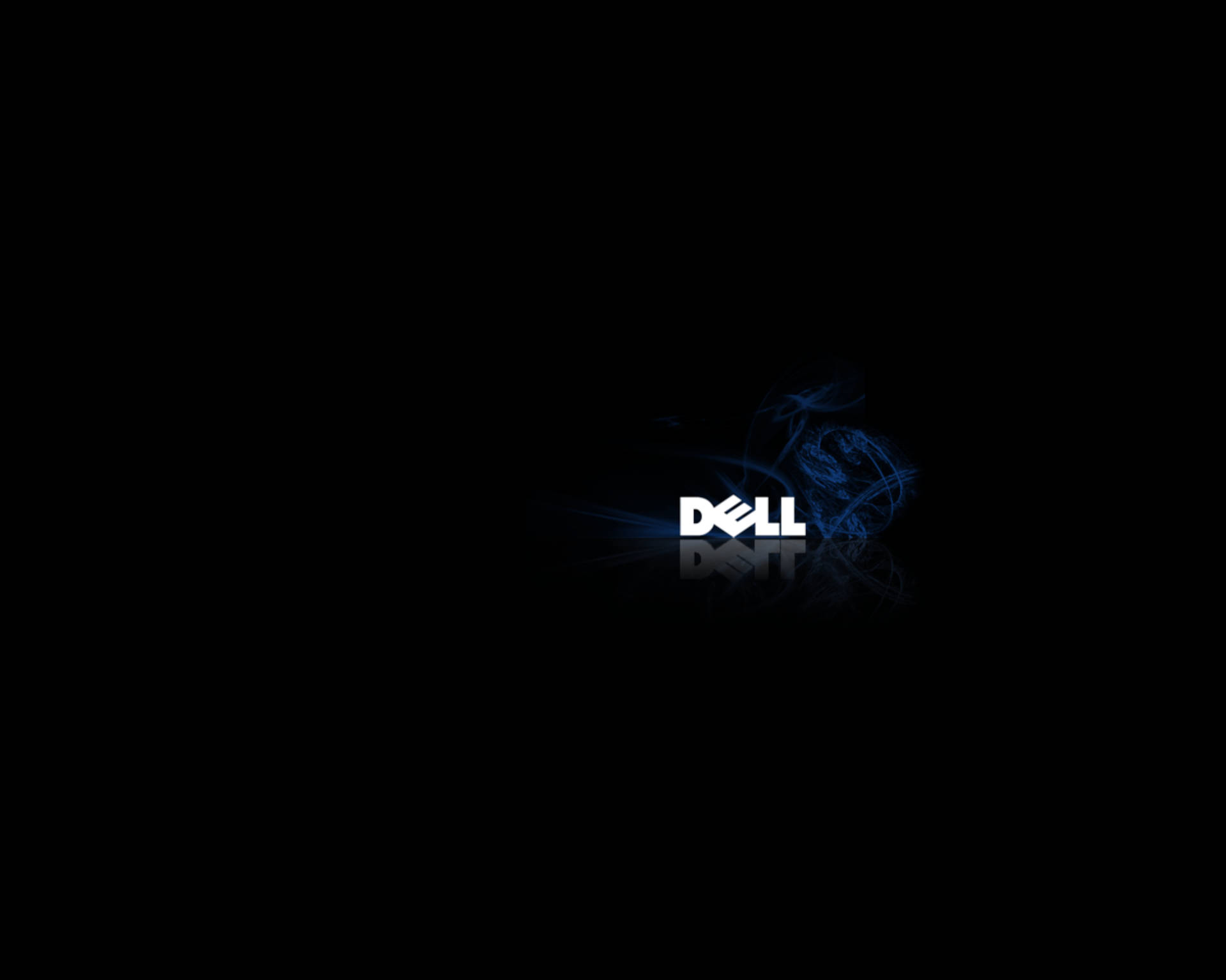 Dell 4k-logo Med Røg Wallpaper