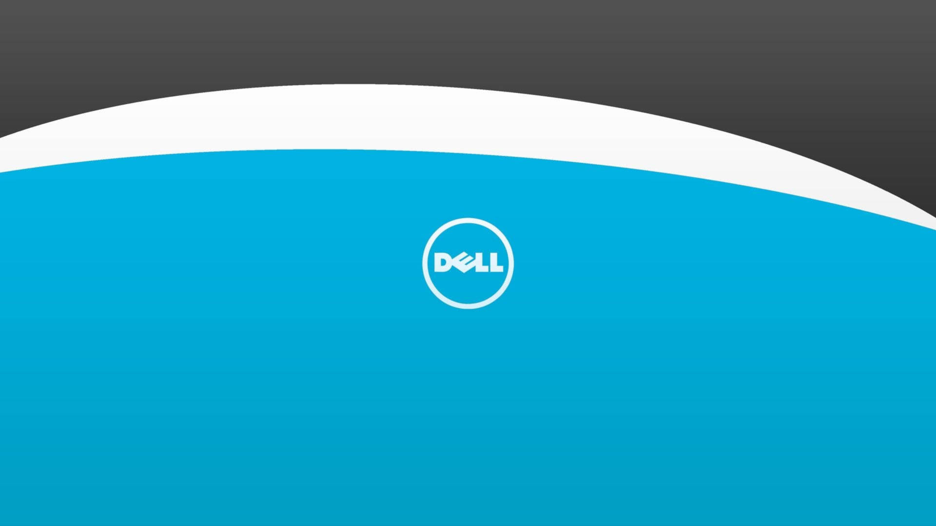 Dell 4k Logo On Blue Wallpaper