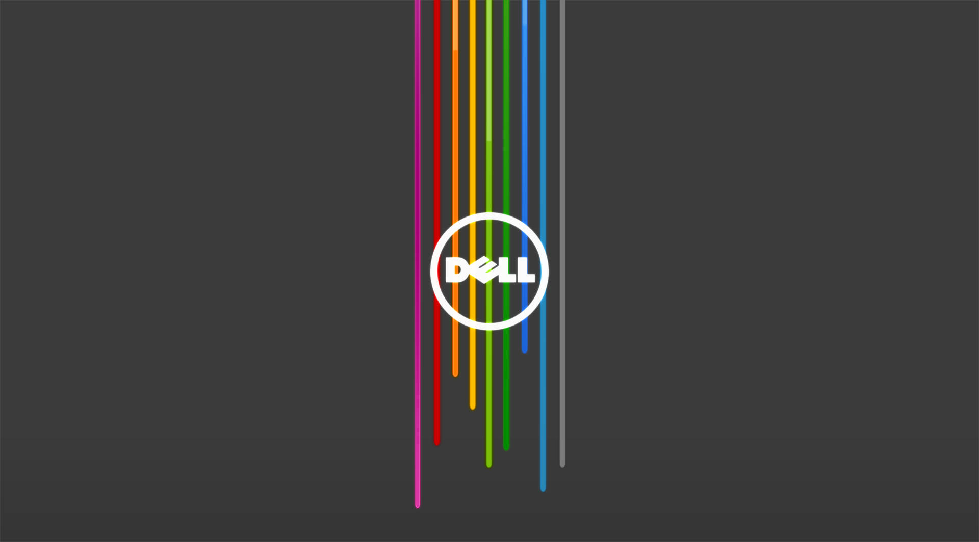 Dell 4k-logo På Gråt Wallpaper