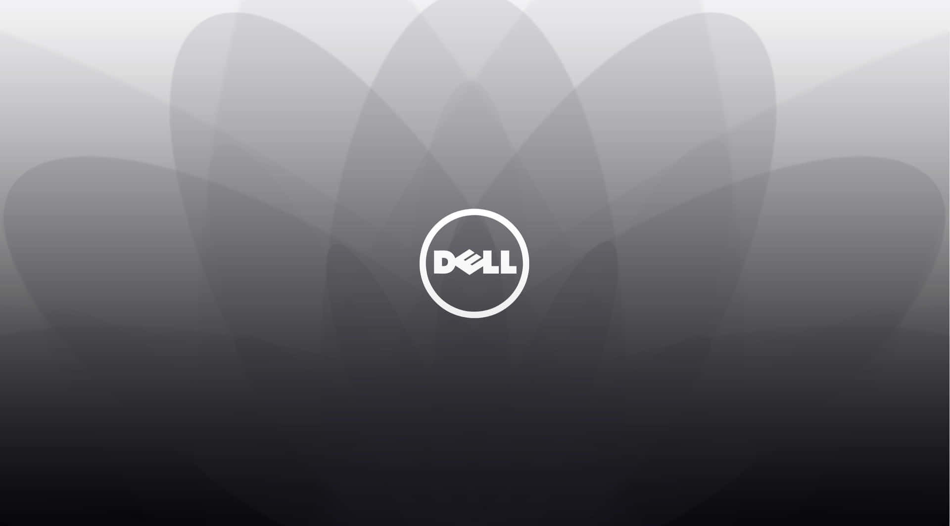 Delllogotyp På En Svart Bakgrund