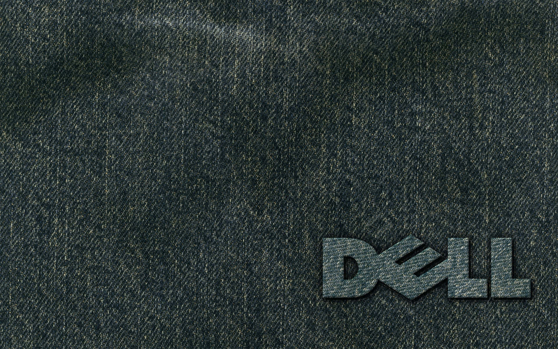 Logotipode Dell Sobre Un Fondo Azul Oscuro