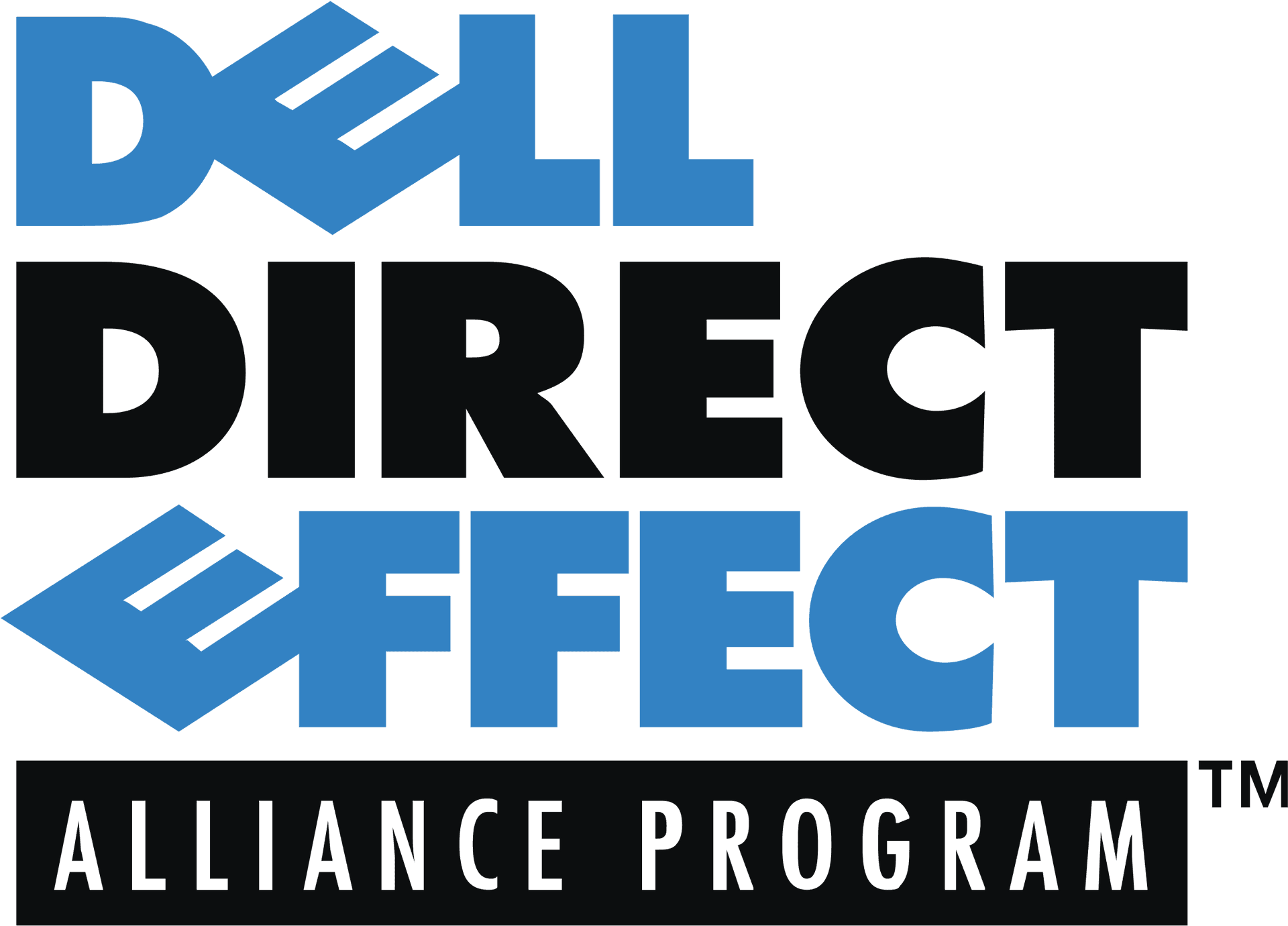 Dell Direct Effect Alliance Program Logo PNG