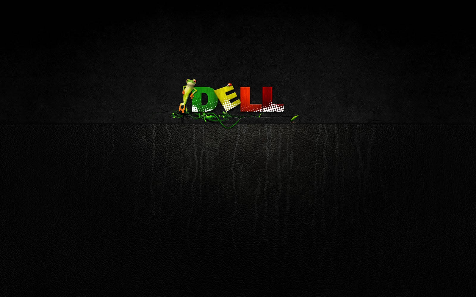 Dell Hd-logo Med Frø Wallpaper