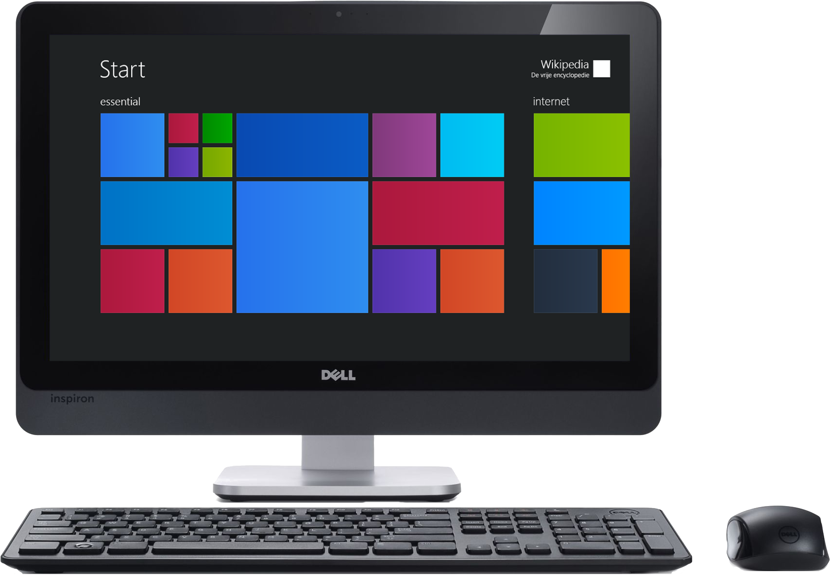 Dell Inspiron Desktop Computer Setup PNG