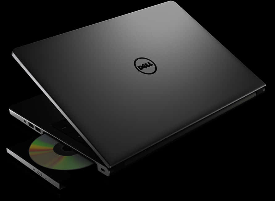 Dell Laptopwith D V D Drive PNG