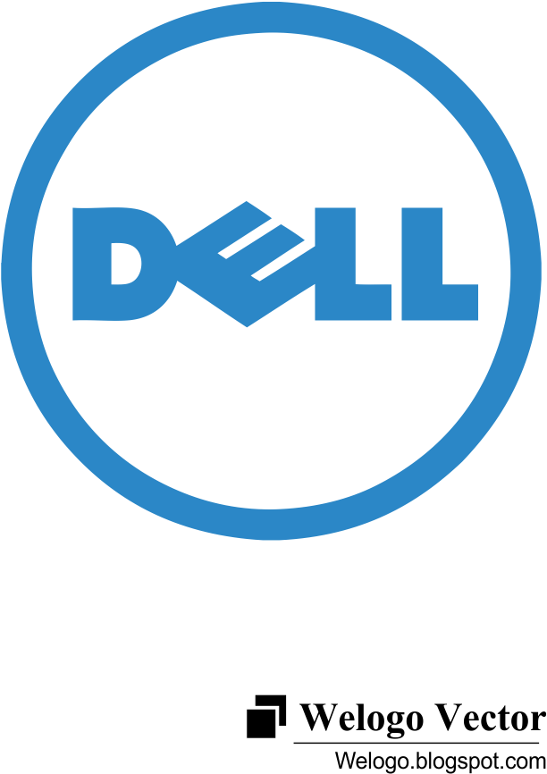 Dell Logo Blue Background PNG
