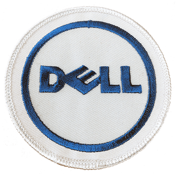 Dell Logo Embroidered Patch PNG