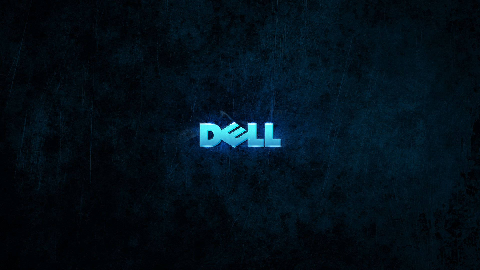 Dell Logo In Neon Blue Wallpaper