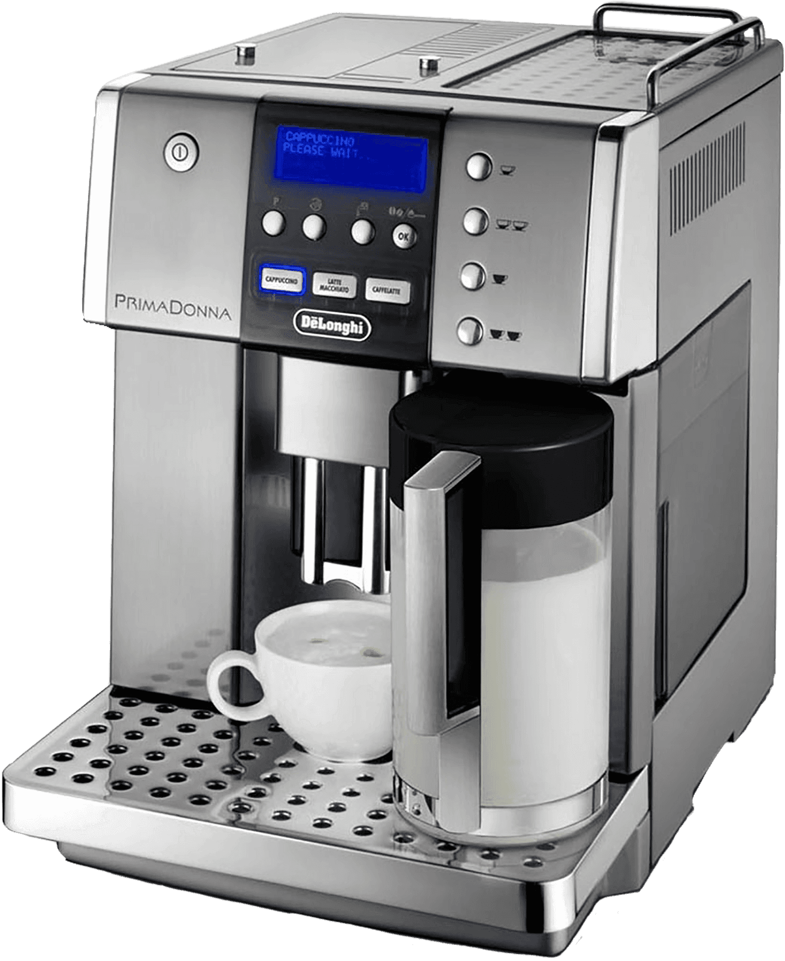 Delonghi Prima Donna Automatic Espresso Machine PNG