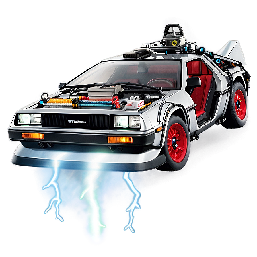 Delorean Time Machine Back To The Future Png Cbt34 PNG