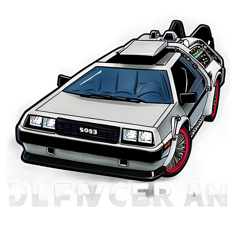 Delorean Time Machine Back To The Future Png Lfu70 PNG