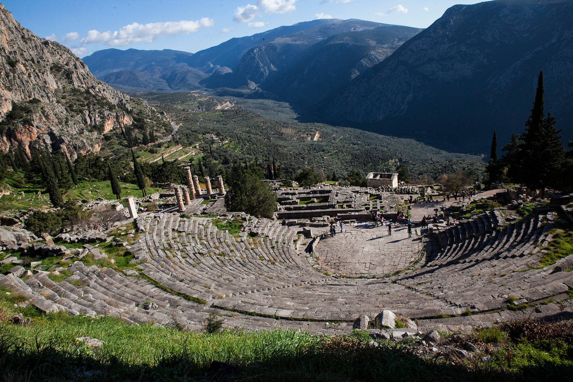 Ruinasde Delphi En Hd Fondo de pantalla