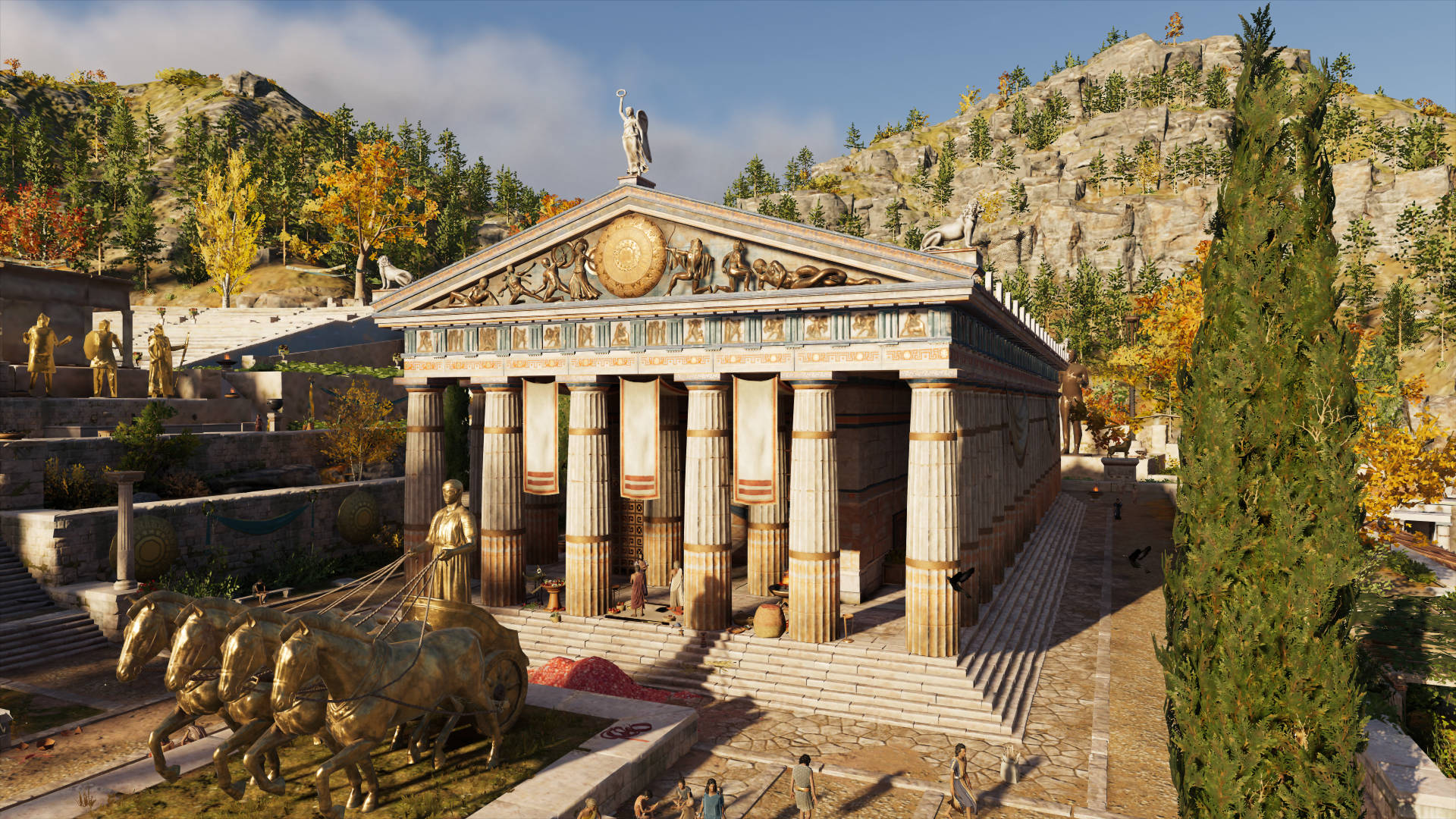 Delphi Temple Of Apollo Background