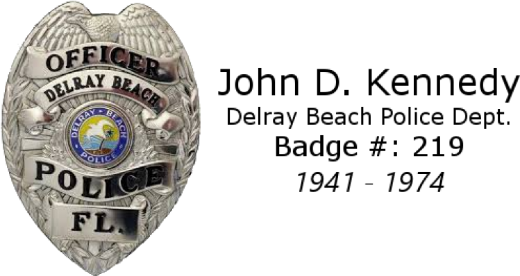 Delray Beach Police Officer Badge PNG