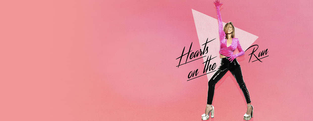 Delta Goodrem Hearts On The Run Promo Wallpaper