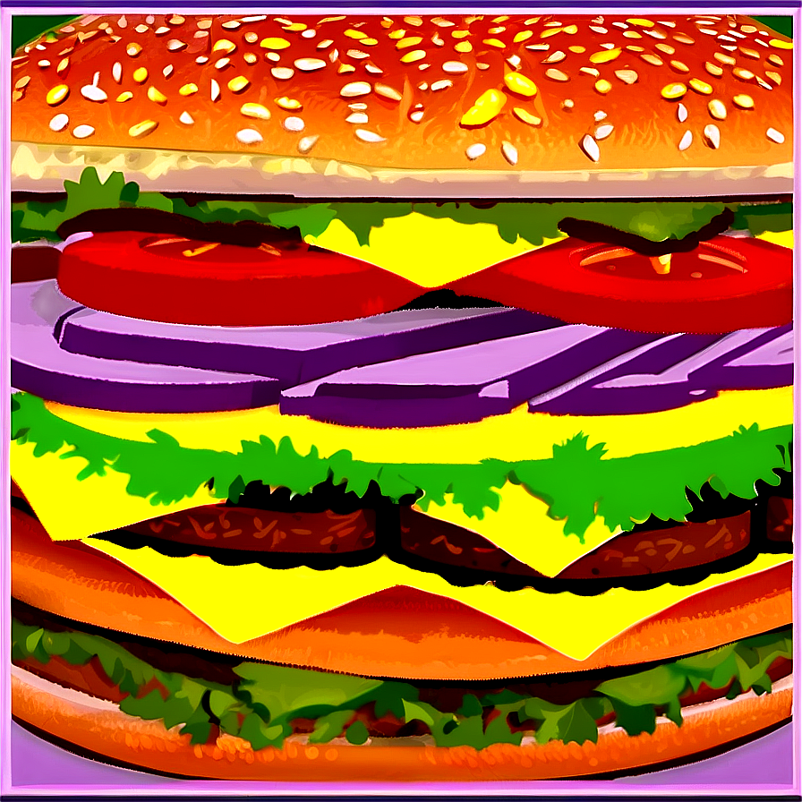 Deluxe Cheeseburger Special Png Dsk PNG