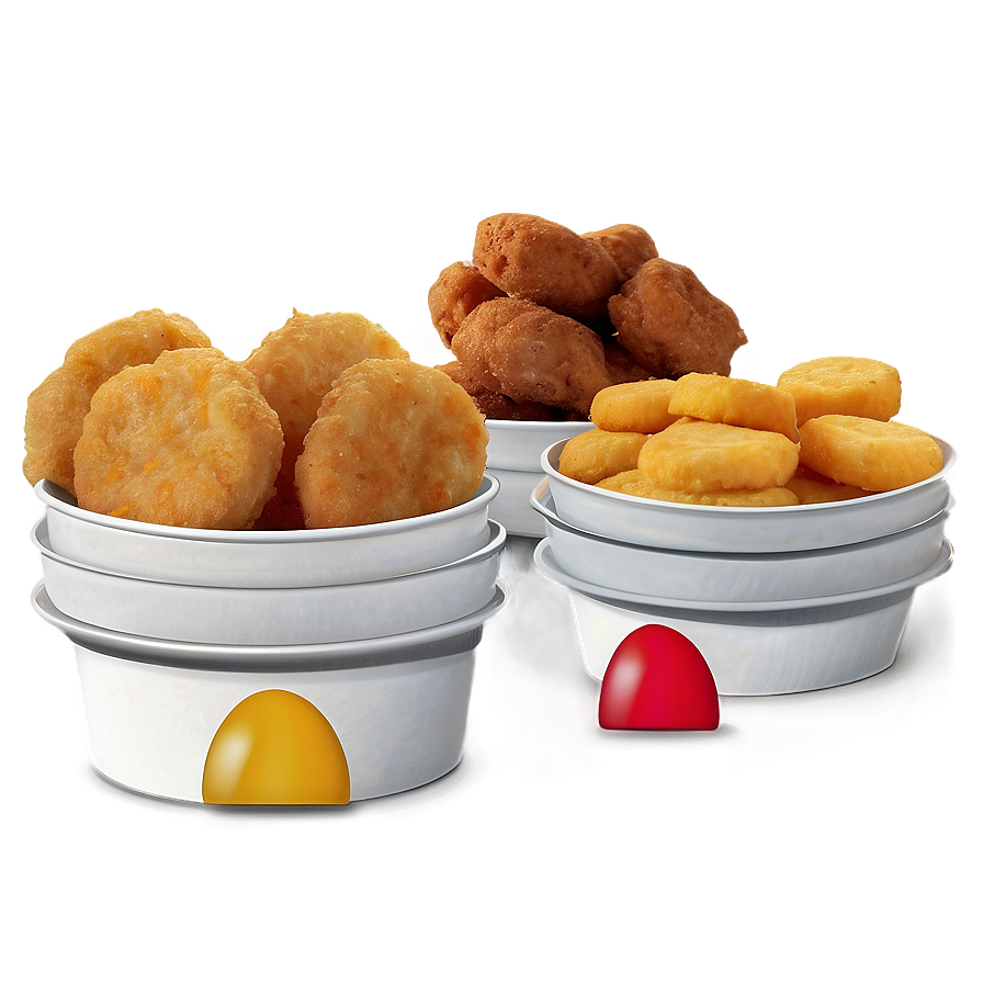 Deluxe Chicken Nuggets Assortment Png Ran PNG